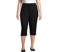 szvbofueck Pantaloni Capri da donna estivi in lino - 3/4 pantaloni in tessuto cotone e lino, grandi dimensioni, pantaloni estivi da donna, tinta unita, pantaloni sportivi a vita alta, con tasche e