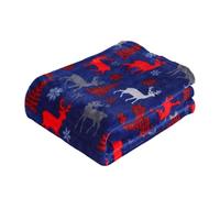 szvbofueck Reindeer Christmas Blanket Warm and Comfortable A Winter Home Decoration A Must Have for Friends and Family Perfect for Creating A Festive Atmosphere - Coperta antistress (B, A)
