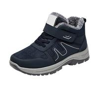 szvbofueck Scarpe invernali da donna, foderate, calde, antiscivolo, da trekking, leggere, classiche, comode scarpe da ginnastica, scarpe da escursionismo, Blu, 44 EU
