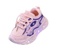szvbofueck Scarpe sportive per ragazzi e ragazze, con suola spessa, antiscivolo, comode scarpe da corsa, traspiranti, unisex, per sport all'aria aperta, Colore: rosa., 22 EU