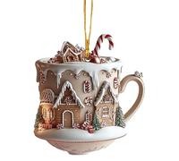 szvbofueck Small House Coffee Cup Green Plant Decorative Pendant Decorate The House Decorate Christmas Decorations - Mensola da parete (B, A)