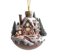 szvbofueck Small House Coffee Cup Green Plant Decorative Pendant Decorate The House Decorate Christmas Decorations - Poltrona sospesa con struttura per interni adulti (D, A)