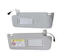 Szwaldaper 1/2 pezzi parasole interno per auto con kit specchio per il trucco, per Vw, per Golf, Mk7 Mk8, per Jetta, 7 T, per Cross, per Passat, B8 parasole interno auto(1pair Grey)