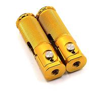 Szwaldaper 1 paio CNC universale moto da corsa bici pedane pieghevoli pedane poggiapiedi pedane posteriori set pedali Pedana posteriore per moto(Gold)