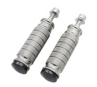 Szwaldaper 1 paio di pedane for moto M8 universali in alluminio CNC for moto, pedane posteriori, pedali, set di poggiapiedi for motore da corsa Pedana posteriore per moto(Grey)