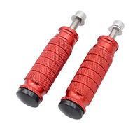 Szwaldaper 1 paio di pedane for moto M8 universali in alluminio CNC for moto, pedane posteriori, pedali, set di poggiapiedi for motore da corsa Pedana posteriore per moto(Rot)