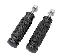 Szwaldaper 1 paio di pedane for moto M8 universali in alluminio CNC for moto, pedane posteriori, pedali, set di poggiapiedi for motore da corsa Pedana posteriore per moto(Schwarz)