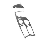 Szwaldaper 2 pezzi in fibra di carbonio for console centrale dell'auto pannello del cambio portabicchieri d'acqua decorazione copertura trim, for Kia, for EV6 2021 2022 LHD Rivestimento del pannello d