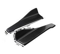 Szwaldaper 2 Pz 48 cm In Fibra di Carbonio Paraurti Posteriore Spoiler Canards Diffusore Minigonne Auto Splitter Kit Anti-Graffio Universale Angolo di Protezione Spoiler per auto(Schwarz)