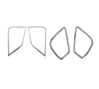 Szwaldaper 4 pezzi, for Mitsubishi, for Eclipse Cross 2017 2018 2019, riflettore anteriore posteriore cromato, copri lampada fendinebbia, modanatura paraurti fendinebbia Copertura fendinebbia per auto
