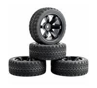 Szwaldaper 4 Pezzi Pneumatici in Gomma ABS Ruota, for HSP, for HPI, 1:10 On-Road Car RC 701-8006 Set di Ruote da Corsa RC(701H-8006)