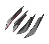 Szwaldaper 4 pezzi set auto in fibra di carbonio paraurti anteriore lip splitter diffusore spoiler pinne canard valenza accessori for lo styling auto, for BMW, for Benz, Spoiler per auto