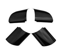 Szwaldaper 4 pezzi set interni auto volante pannello copertura rivestimento adesivo, for Ford, for Focus 2 MK2 2005-2011, adesivi for auto-styling accessori Adesivo per volante(Normal Black)