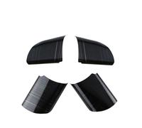 Szwaldaper 4 pezzi set rivestimento in paillettes for pannello volante for auto in acciaio inossidabile, for Ford, for Focus 2 Mk2 2005-2012, accessori auto Adesivo per volante(Carbon Fiber)