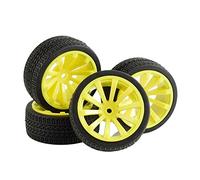 Szwaldaper 4 Pezzi Speed Tires Wheel Insert Sponge, for HSP, 1:10 Touring Car RC 601-6091 Set di Ruote da Corsa RC(601Y-6091)