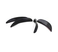 Szwaldaper 4 pz 20 cm Universale Nero Auto Paraurti Anteriore Pinne Spoiler Rimontare Canard Decorazione Auto Spoiler per auto