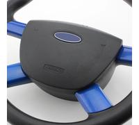 Szwaldaper 4 pz/set Interni Auto Volante Pannello di Copertura Trim Adesivo, for Ford, for Focus 2 MK2 2005-2011, Auto-Styling Adesivi Accessori Adesivo per volante(ABS Blue)