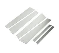 Szwaldaper 6 Pezzi Argento Porta Finestra pilastro montanti Rivestimento Adesivo, for, Classe S W221 2005 2006 2007 2008 2009-2013 Rivestimento per finestrini Auto