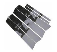Szwaldaper 6 Pezzi in Fibra di Carbonio Effetto Auto Esterno Finestra Montante Copertura Finiture Adesivi Decorazione Styling, for, Serie 3 E90 2005-2012 Rivestimento per finestrini Auto