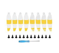 Szwaldaper 8 pezzi pieghevoli a sgancio rapido, for DJI, for Mavic, for MINI, eliche 4726F a basso rumore, for DJI, for Mavic, for MINI, accessori for Eliche a pale per droni(White Yellow)