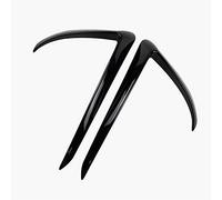 Szwaldaper ABS Auto Anteriore Della Luce di Nebbia Paraurti Splitter Spoiler Diffusore Della Copertura Della Protezione Trim, for Tesla, Modello 3 2017 2018 2019 2020 Spoiler per auto(Schwarz)