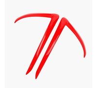 Szwaldaper ABS Auto Anteriore Della Luce di Nebbia Paraurti Splitter Spoiler Diffusore Della Copertura Della Protezione Trim, for Tesla, Modello 3 2017 2018 2019 2020 Spoiler per auto(Rot)