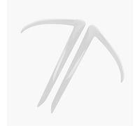 Szwaldaper ABS Auto Anteriore Della Luce di Nebbia Paraurti Splitter Spoiler Diffusore Della Copertura Della Protezione Trim, for Tesla, Modello 3 2017 2018 2019 2020 Spoiler per auto(Ivory)