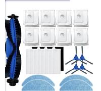 Szwaldaper Accessori Cecotec, for Conga, 2290 Ultra Spazzola principale Sacchetti for la polvere Filtro for mucchio Boccola laterale Parti for aspirapolvere robot Kit di parti per aspirapolvere robot(