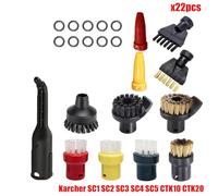 Szwaldaper Accessori Spazzola ugello in nylon for SC1 SC2 SC3 SC4 SC5 SC7 CTK10 CTK20 Parti di ricambio for aspirapolvere a vapore portatile pezzi di ricambio per lavapavimenti a vapore(Set8)