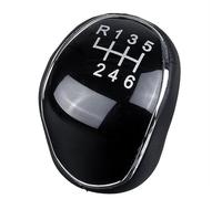 Szwaldaper Adattatore for auto in pelle con leva della del pomello cambio 5/6 velocità for Ford Mondeo IV, for Focus MK2 MK3 C-MAX, for Kuga, accessori for Pomello del cambio(Black 6speed)