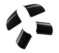 Szwaldaper Adesivo for rivestimento decorativo della copertura del volante dell'auto in acciaio inossidabile, for Ford, for Focus 2 MK2 2005-2011, accessori 4 pezzi Adesivo per volante(Carbon fiber)