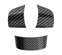 Szwaldaper Auto for Ford, for Focus 2 MK2 2005-2011, pulsanti del volante dell'auto in fibra di carbonio ABS Pannello di copertura Accessori adesivi Adesivo per volante(3Pcs Style)