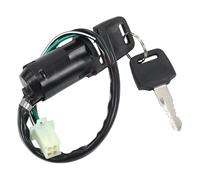 Szwaldaper Blocco chiave di accensione - Accensione moto con 2 chiavi abbinate | Pulsante di avviamento elettrico for moto, for Dirt Pit, Moto, Scooter, Quad Lucchetto antifurto per scooter