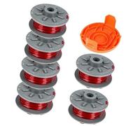 Szwaldaper Bobina di Filo, for Gardena 5364-20, 1,6 mm x, m for decespugliatore Turbo Grass SmallCut 2401 con Copertura, for 05328-20 (6 Bobine + Copertura) Accessori da Giardino