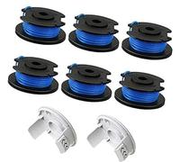 Szwaldaper Bobina di Ricambio for decespugliatore, Bobine for autoalimentazione da 0,065", for Ryobi, One+ AC14RL3A 18 V, 24, 40, for a Batteria Weed Eater (6 + 2 coperture) Accessori da Giardino