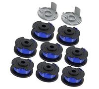 Szwaldaper Bobina di Ricambio for decespugliatore, Bobine for autoalimentazione da 0,065", for Ryobi, One+ AC14RL3A 18 V, 24, 40, for a Batteria Weed Eater (8 + 2 coperture) Accessori da Giardino