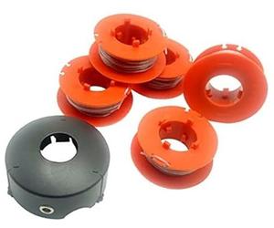 Szwaldaper Bobina e Filo for decespugliatore, for Bosch, Bobina Automatica, for Art 23 26 30 COMBITRIM EASYTRIM, tagliabordi, 8 m, F016800175 (5 Bobine + 1 Copertura) Accessori da Giardino