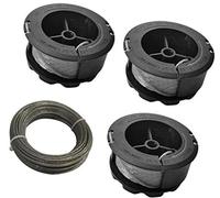 Szwaldaper Bobina for decespugliatore a Filo, for Bosch, F016800570 di Ricambio for da Giardino, for 1,6 mm, m, for, GrassCut (3 Bobine + Filo) Accessori da Giardino(Black 3 Spool+1 Line)