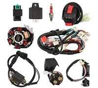 Szwaldaper Cablaggio completo for quad, elettrico, bobina statore a 6 poli, relè solenoide, candela, for ATV a 4 tempi, 50 cc, 70 cc, 90 cc, 110 cc, 125 cc, pit quad, dirt bike, buggy, go kart Kit can
