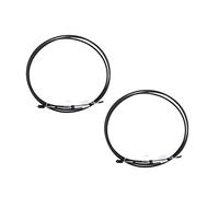 Szwaldaper Cavo acceleratore 2 Pezzi Leva di Controllo Motore Barca Marina Nera 10 Piedi Cavo di Controllo Marino per Barche