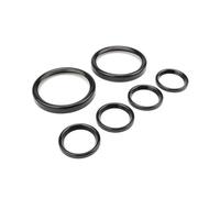 Szwaldaper Chrome Moto Tachimetro Anello di Rifinitura Strumento Calibro Lunetta Copertura, for Harley, Electra Street Glide Tour 1996-2013 Anello del tachimetro della motocicletta(Schwarz)