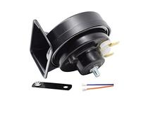 Szwaldaper Clacson universale a chiocciola a doppio tono 410/510 con cablaggio relè 12V 110-125db rumoroso impermeabile for auto, moto, camion, furgone Clacson per auto(1 Piece Snail Horn)