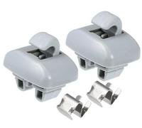 Szwaldaper Clip di supporto for visiera parasole for auto, gancio for staffa visiera parasole, for, A6 1998-2005, ABS, n. 4B0857562, grigio, 2 pezzi Sostituzione della clip dell'aletta parasole