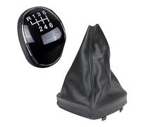 Szwaldaper Copri cuffia leva cambio in pelle a 6 velocità, for Ford, for Mondeo IV S-MAX C-MAX Transit, for Focus MK3 MK4 Kuga Pomello del cambio