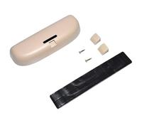 Szwaldaper Custodia for Occhiali for Auto, for Fiat, 500L 500X 2011-2021 Porta Scatola Porta da Sole Custodia per Occhiali da Sole(Beige)