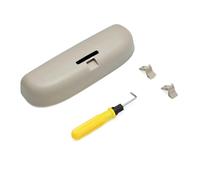 Szwaldaper Custodia Porta Occhiali for da Sole for Auto di aggiornamento, for, Q2 Q2L 2018 2019 2020 2021 Accessori Portaocchiali da Sole per Auto(Upgrade Beige)