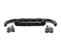 Szwaldaper Diffusore for paraurti posteriore for auto, for, for G30 G38 M Sport 540i berlina a 4 porte 2018 2019 con 4 punte di scarico diffusore spoiler a labbro Spoiler posteriore(Style 2)
