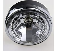 Szwaldaper Faro anteriore universale for motocicletta, lampada di illuminazione con indicatori di direzione, for Harley, Chopper Cafe Racer Bobber con staffa Spia luminosa per motocicletta
