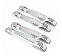 Szwaldaper For Chevrolet, Suburban Tahoe Silverado Avalanche, for GMC Yukon Yukon XL Sierra Copri maniglie for portiere auto cromate/nere Copertura della maniglia della porta esterna(Silver)