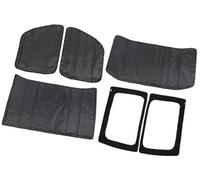 Szwaldaper For Jeep, for Wrangler JL 4 porte 2018 2019 2020 2021 2022 2023 2024 Isolamento termico del tetto dell'auto in cotone fonoassorbente Tappetino fonoassorbente per motore auto(BLACK Roof and
